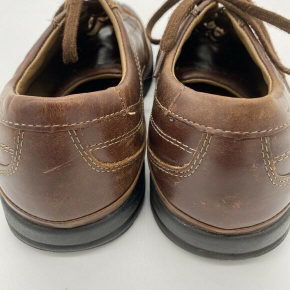 L.L. Bean Shoes Sz 10.5 Brown Derby Oxfords Leather Men